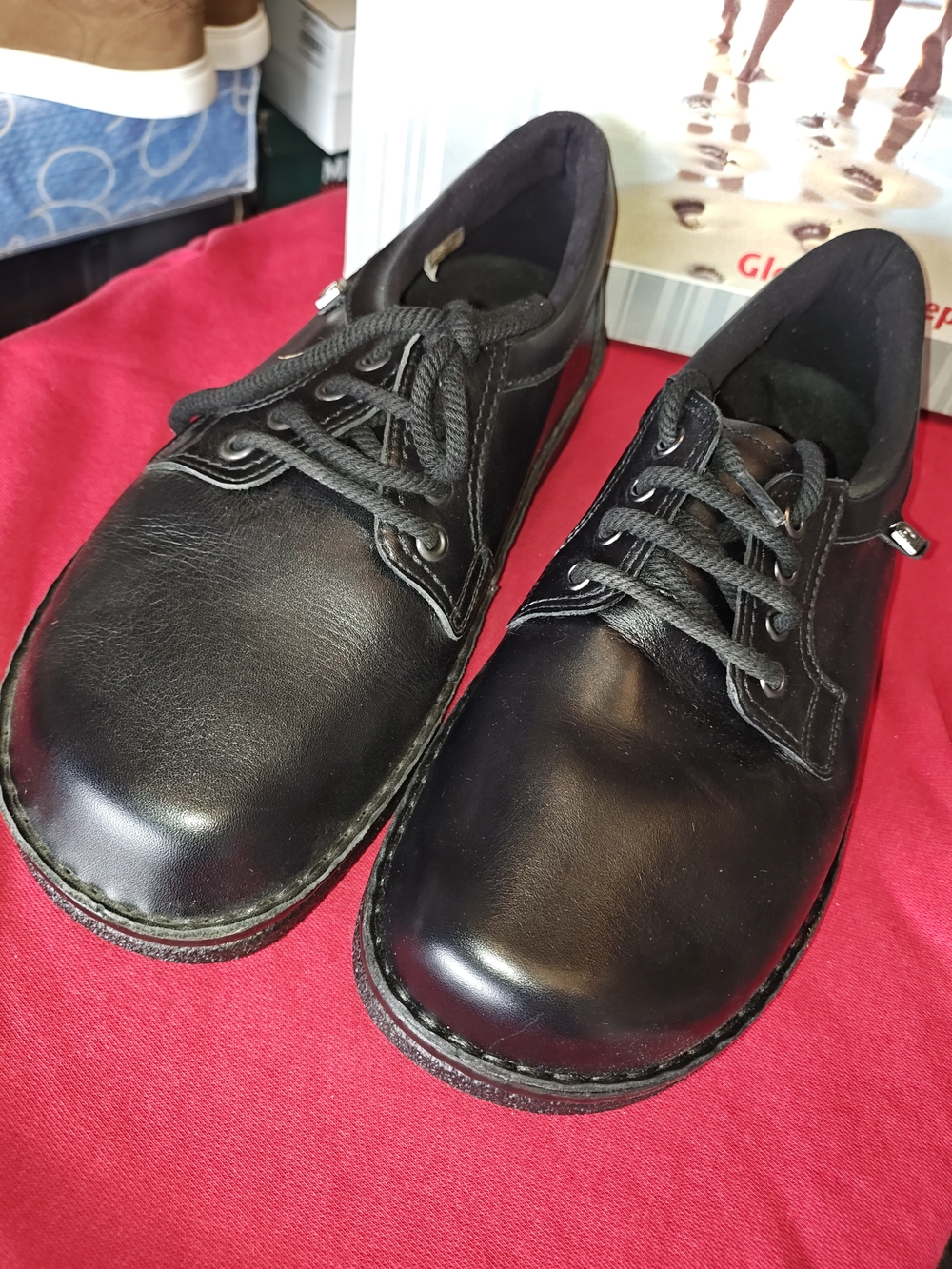 Classic Black Leather Derby Shoes for Men